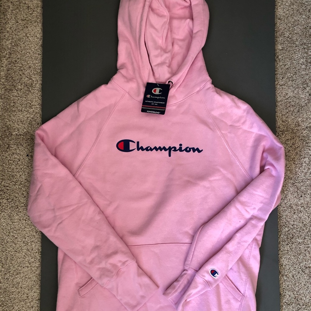 Champion Women’s Powerblend Script Logo Hoodie